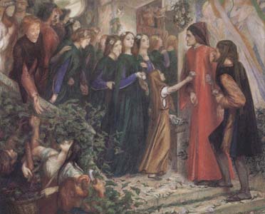 Beatrice Meeting Dante at a Marriage Feast,Denies him her Salutation (mk28)